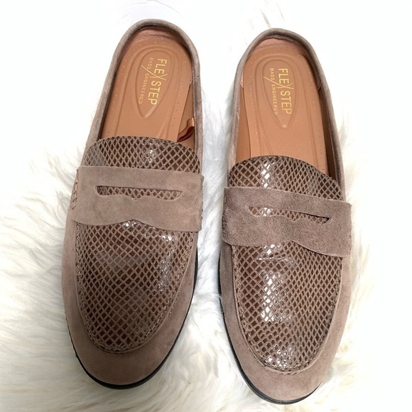 Bass  Flex Step Women's Nicole Taupe Mule Loafer - Picture 13 of 13